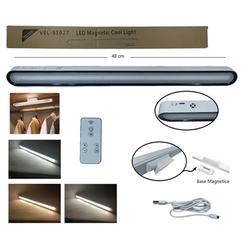 Barra 48cm Luz Recargable Multifuncional 81027ii