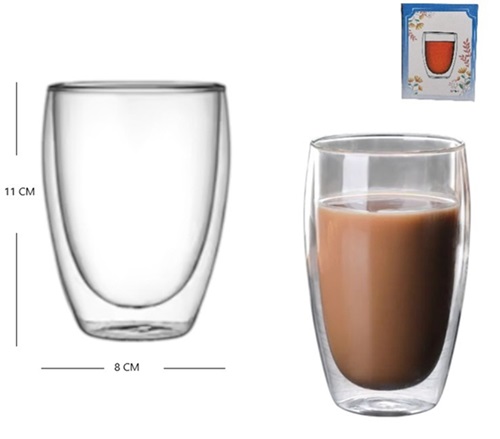 Vaso Termico Vidrio Doble Capa S0819ii