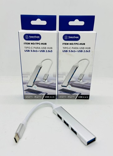 Hub USB 3.0 Type C 4 Puertos HUBX4