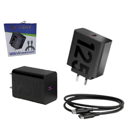 Cargador Ultra Rapido 125w + Cable TC HY-85Wii