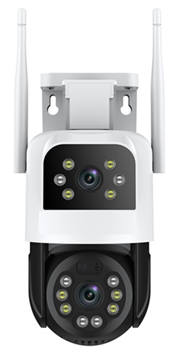 Camara Seguridad Exterior Doble Lente IPC-ZAS08
