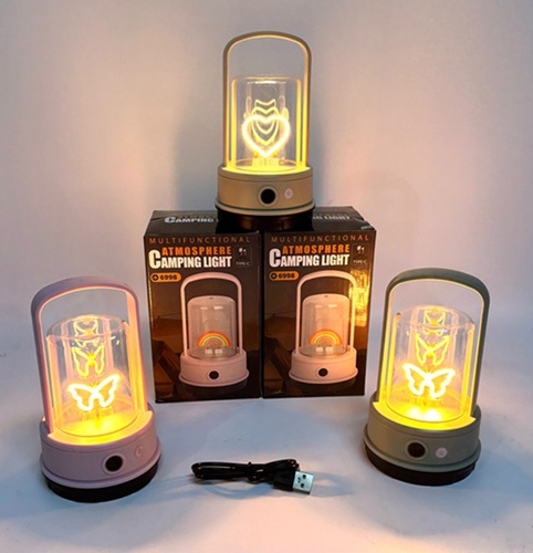 Velador Led Tipo Farol con Figuras LIN351oo