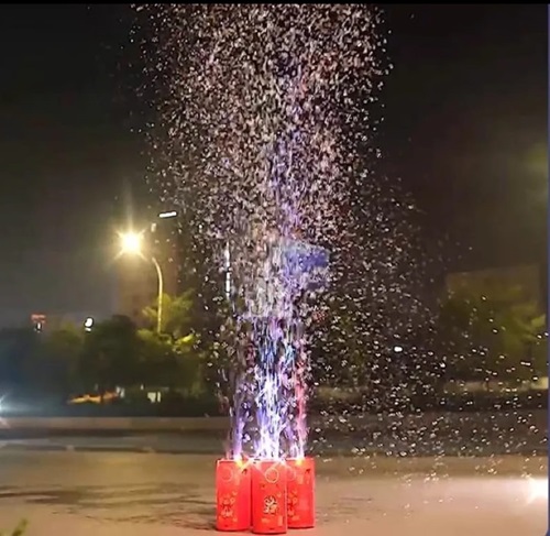 Maquina burbujas fuego artificiales