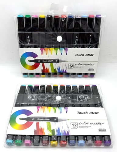 Set 12 Marcadores Doble Punta PE12oo
