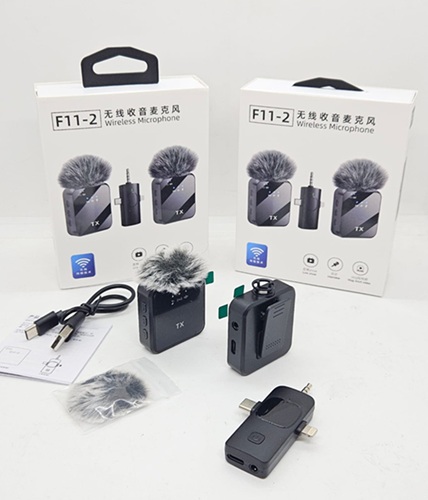 Set 2 Microfonos Corbateros TC Plug Iphone MIC-F11oo