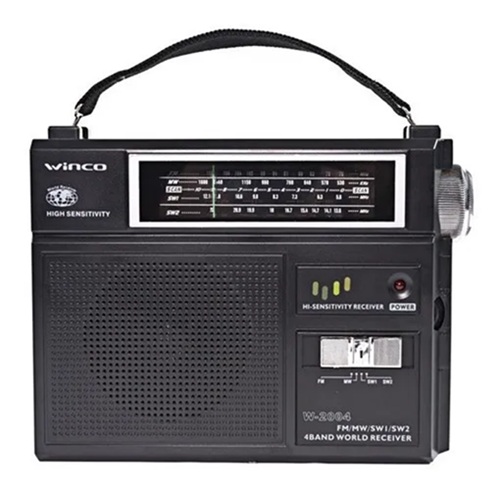 Radio AM FM Clasica 220v y/o pilas Winco W-2004