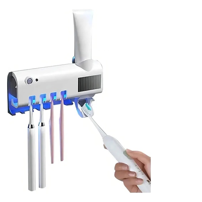 Limpiador Cepillo Dental UV + Dosificador Pasta BW-YS01