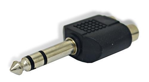 Adaptador Plug 6,5 a 2 RCA Hembra dpd