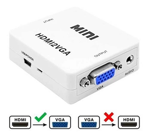 Adaptador Conversor Activo HDMI a VGA HDMI2VGA
