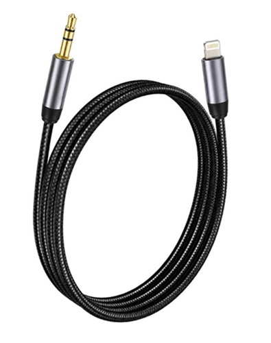 Cable Auxiliar iPhone Lightning a Plug 3,5 mm