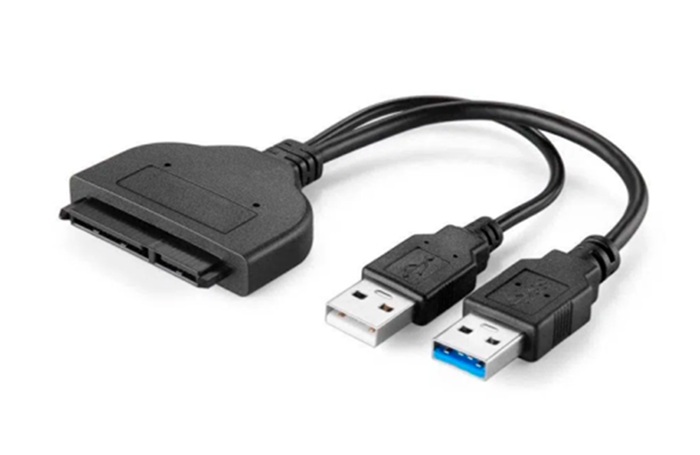 Adaptador USB 3.5 a SATA 2.5 con Alimentacion USB Netmm