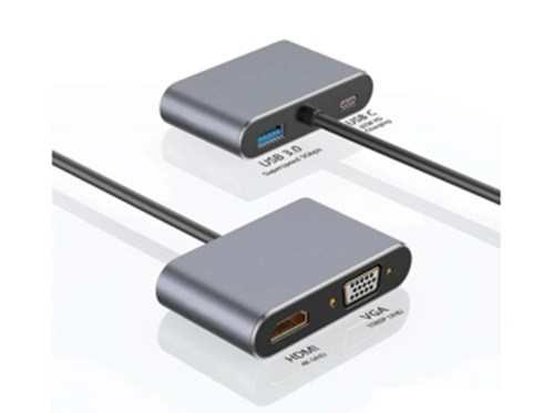 Adaptador Conversor TC a HDMI + VGA + USB + TC Netmm