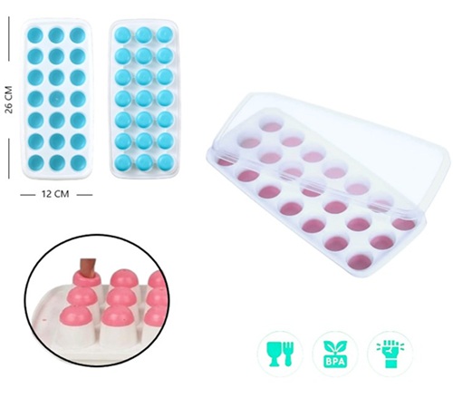 Cubetera con Tapa Semiesfera 411ii