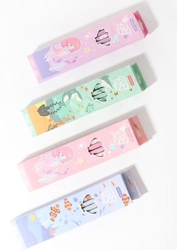 Set 12 Lapices Estampados HB0001nn