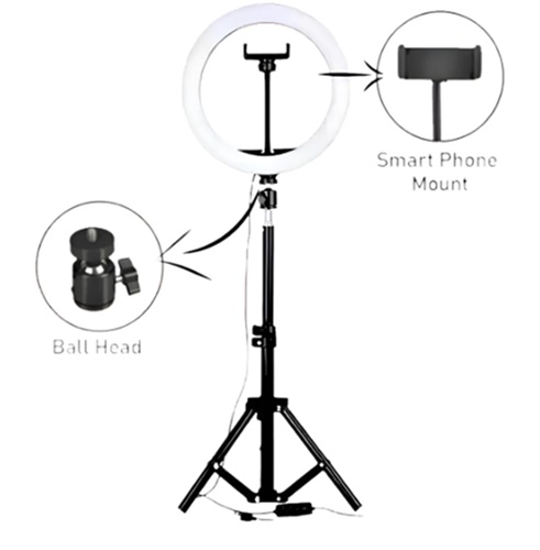 Aro Luz 36cm 3 Tonos Blancos Tripode 2,10m 13273pr