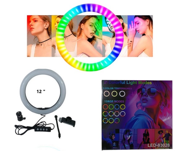 Aro Color RGB  + Blanco 12 pulgadas 83028iiÂ 