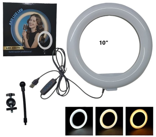 Aro de Luz 10 Pulgadas con Accesorios 83079ii