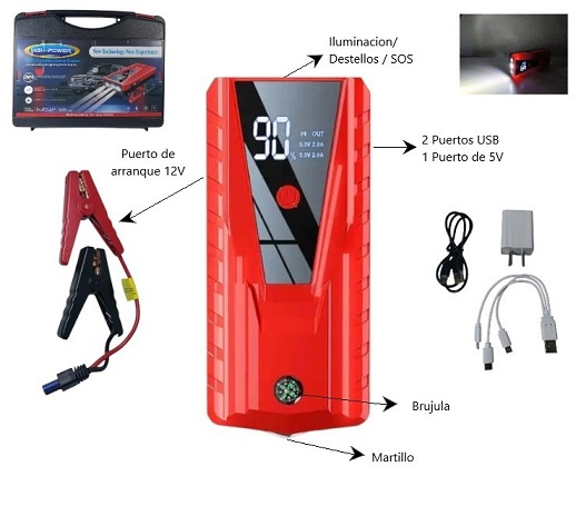 Power Bank con Arrancador Vehiculos 507iiÂ 