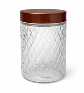 Frasco Vidro 1,2 Litros Tapa Dorada Q1089ii