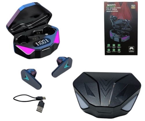 Auriculares Bluetooth Gamer Carga Digital JK602ii