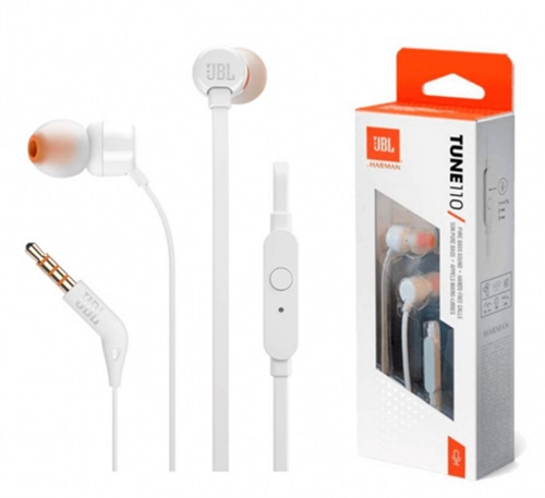 Auriculares Manos Libres JBL Tune 110 Blanco mm