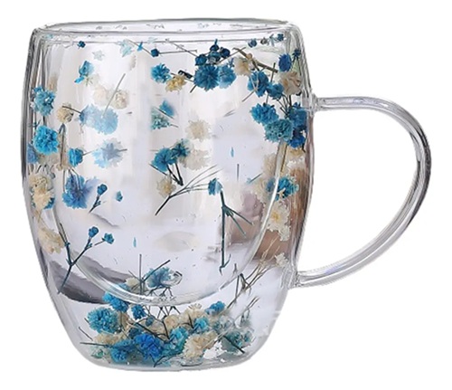 Taza 350ml Termica Doble Capa Flores Reales 1006nn