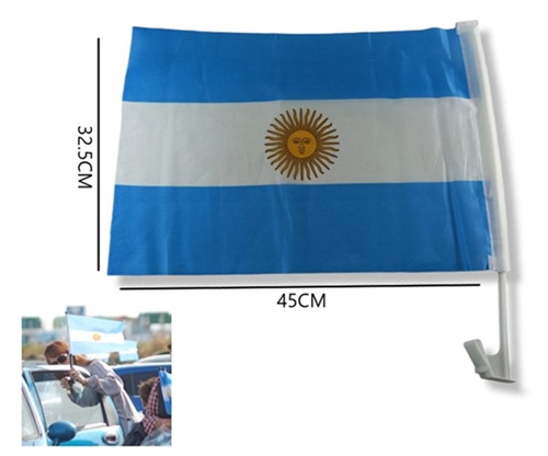 Bandera Argentina con Soporte Vehiculo 633116ii