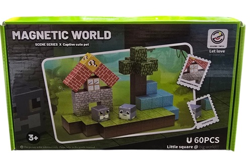 Bloques Magneticos Minecraft 60 piezas