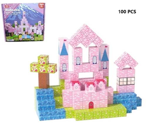 Juego 100 Bloques Magneticos Construccion 725ii