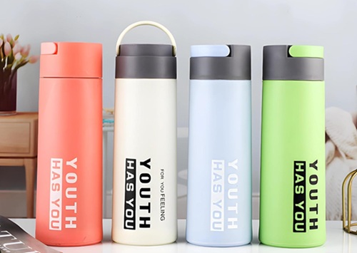 Botella Deportiva Vidrio con Funda 2358nn