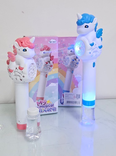 Maquina Burbujera Unicornio con Luces URB-PONIoo