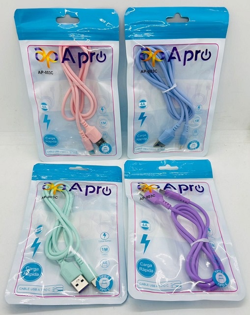 Cable ARO Type C 4 Amper Colores 03Coo