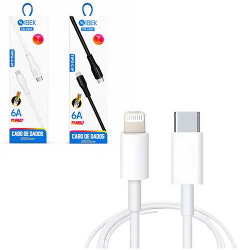 Cable iPhone Lightning a Type C 6 Amper IBEK 2603nn