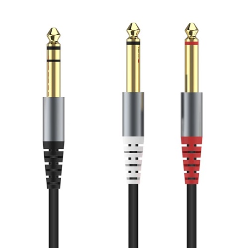 Cable Plug 6,5 a 2 Plug 6,5 XC-S5014 Alta Calidad