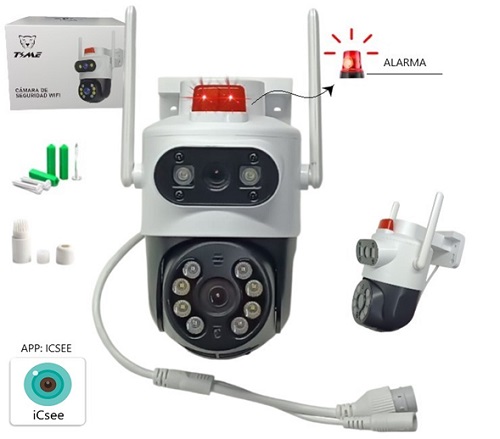 Doble Camara con Alarma IP wifi 121026II