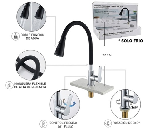 Canilla Flexible para Cocina 131104ii