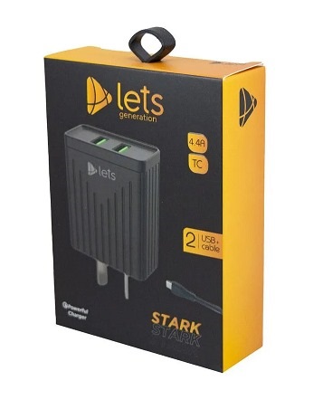 Cargador 4,4 Amper 08 Cable Type C 2 USBÂ 
