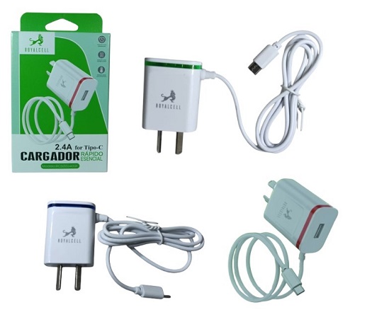 Cargador 2.1 Amper Type C + Puerto USB 5002400ii