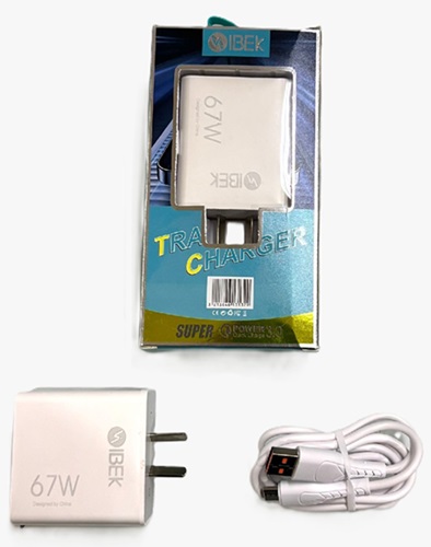 Cabezal Cargador 67W + Cable TC IB-618oo