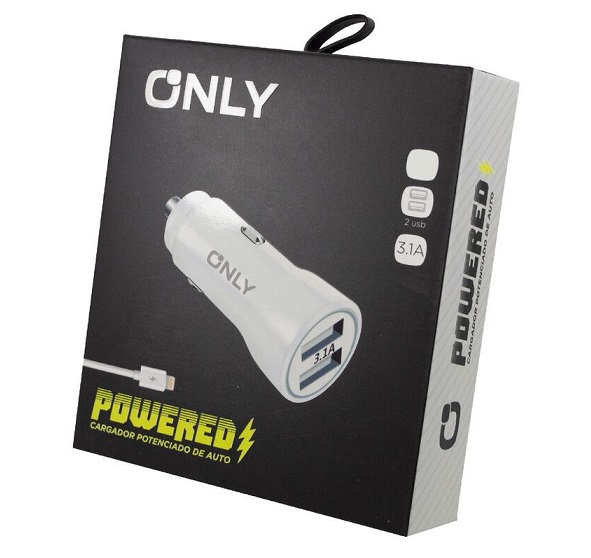 Cargador MOD35 Vehiculo 3.1 Amper 2 USB Cable Micro USB