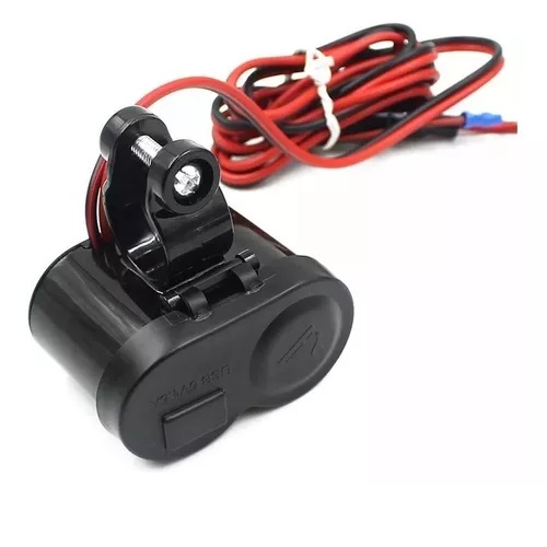 Cargador USB y toma 12v para moto cc