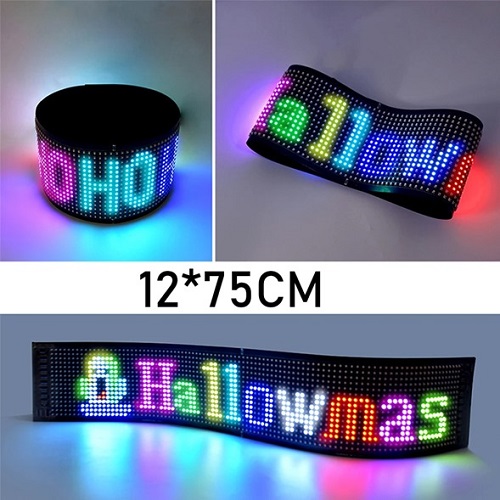Cartel led flexible 12x75cm programable LED-S16128