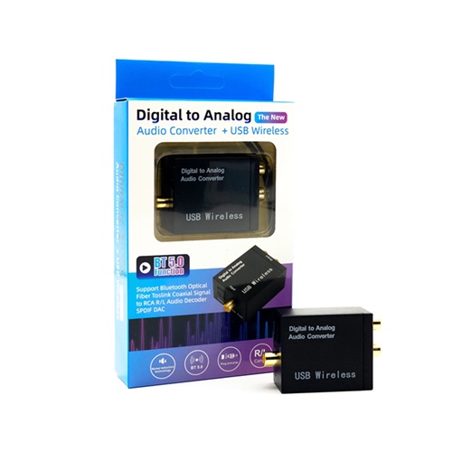 Adaptador Audio Optico a RCA + Bluetooth SM-C7852BT