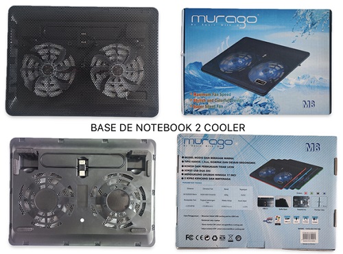 Base con 2 Cooler Notebook M8oo