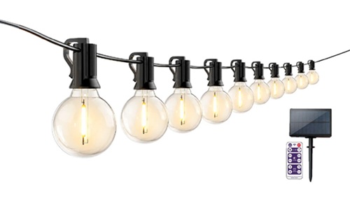 Guirlanda Solar 10 Metros Focos Grandes Vintage mm