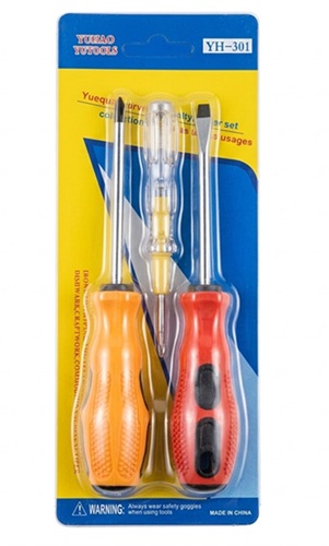 Set 2 Destornillaores + 1 Buscapolo HY-301 1001nn