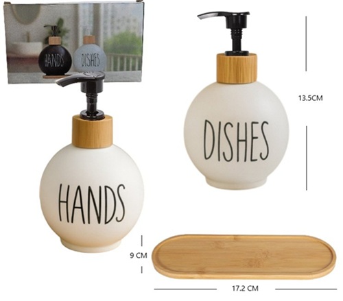 Set 2 Dispenser Vidrio con Base HOG0621ii