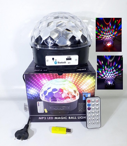 Esfera IluminaciÃ³n Grande + Parlante BT USB DIC1010ii