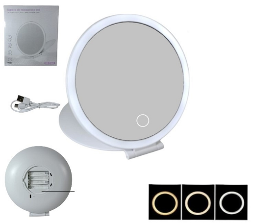 Espejo Iluminacion Led Recarg y Pilas 91060Â 