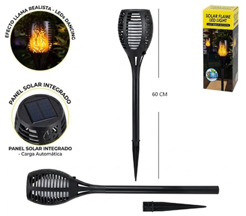 Estaca Antorcha Solar Simil Fuego 60cm 2003ii